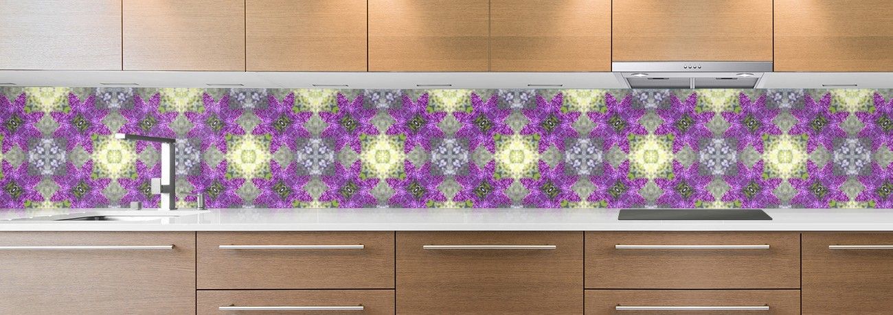 crédence de cuisine sur mesure crédence mosaique violette petite crédence de cuisine sur mesure crédence mosaique violette petite