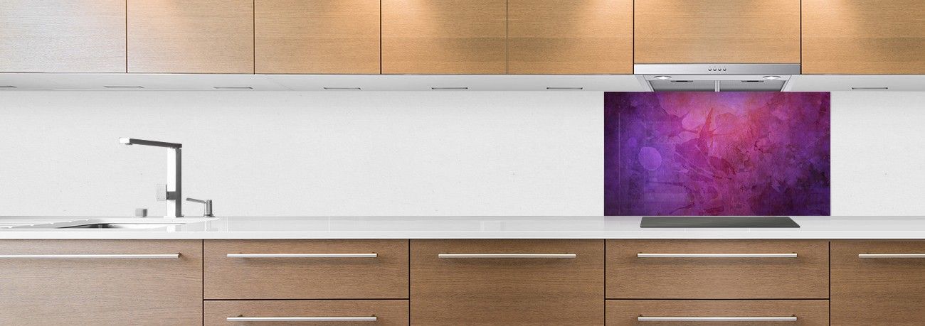 crédence de cuisine sur mesure crédence peinture violette hotte crédence de cuisine sur mesure crédence peinture violette hotte